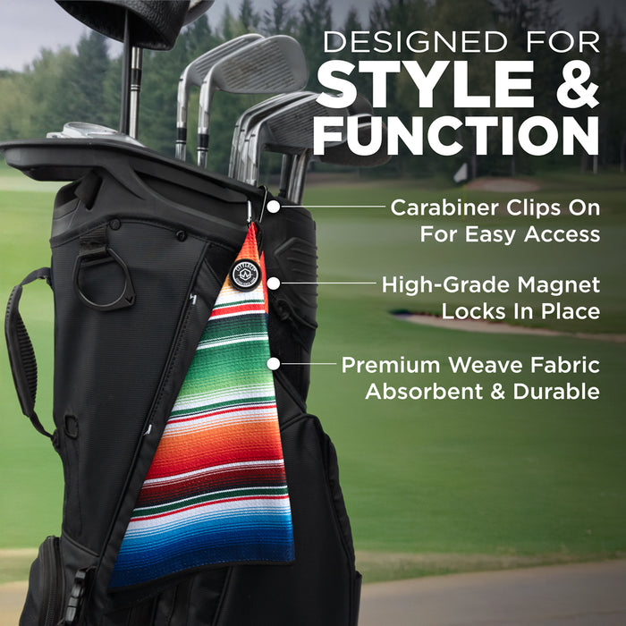 Magnetic Golf Towel Sarape Flag