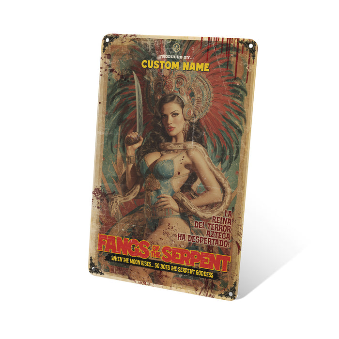 Serpent Horror Movie Poster Tin Sign
