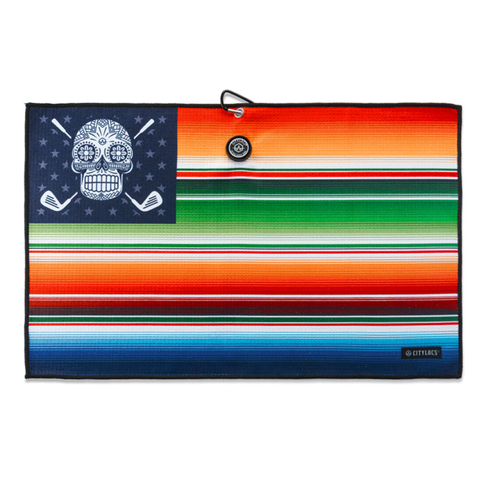 Magnetic Golf Towel Sarape Flag