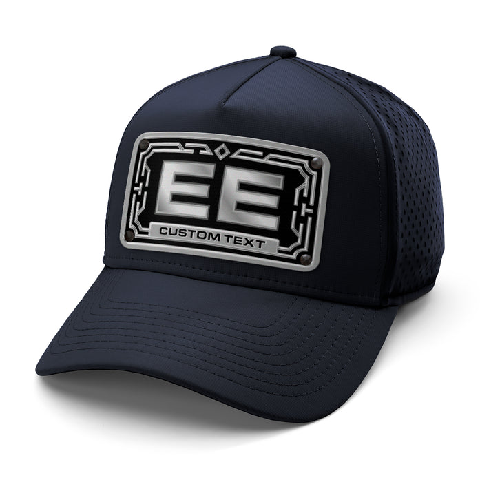 Silver 2-Letter Monogram Custom Hat