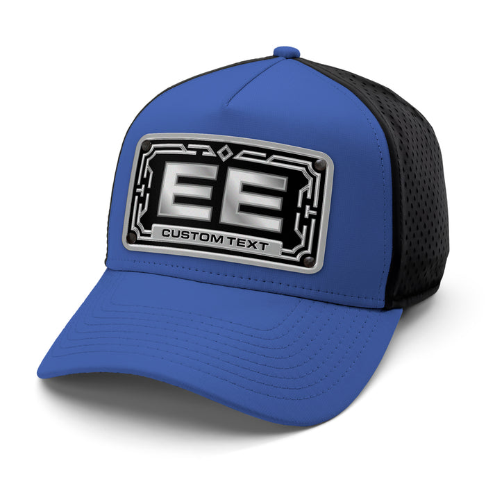 Silver 2-Letter Monogram Custom Hat