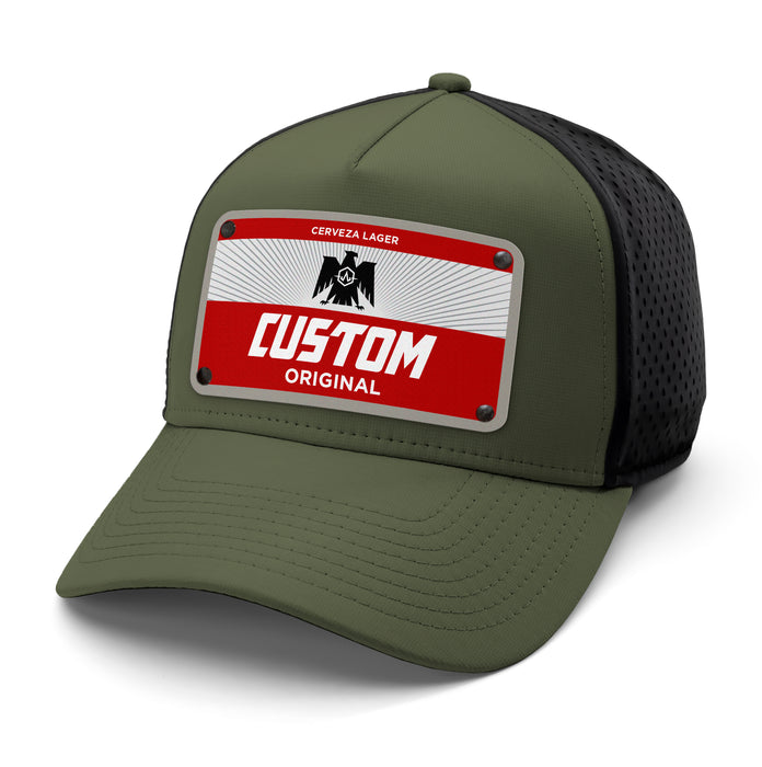 Red Eagle Beverage Label Custom Hat
