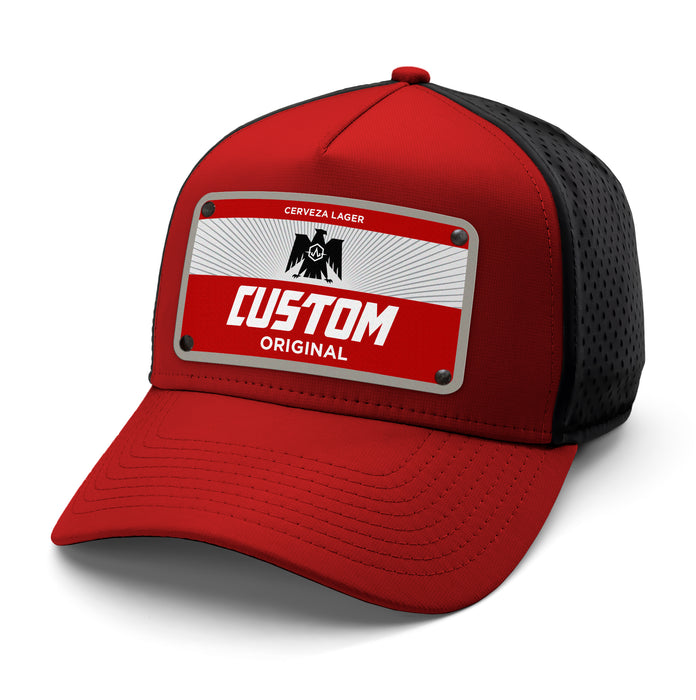 Red Eagle Beverage Label Custom Hat
