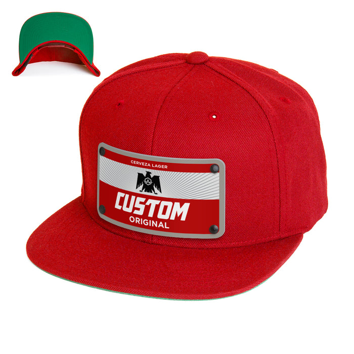 Red Eagle Beverage Label Custom Hat