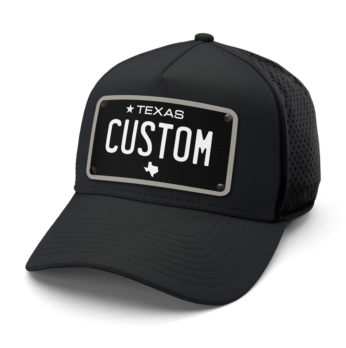 Texas Black Plate Hat