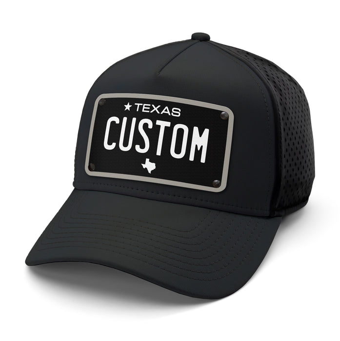 Texas Black Plate Hat