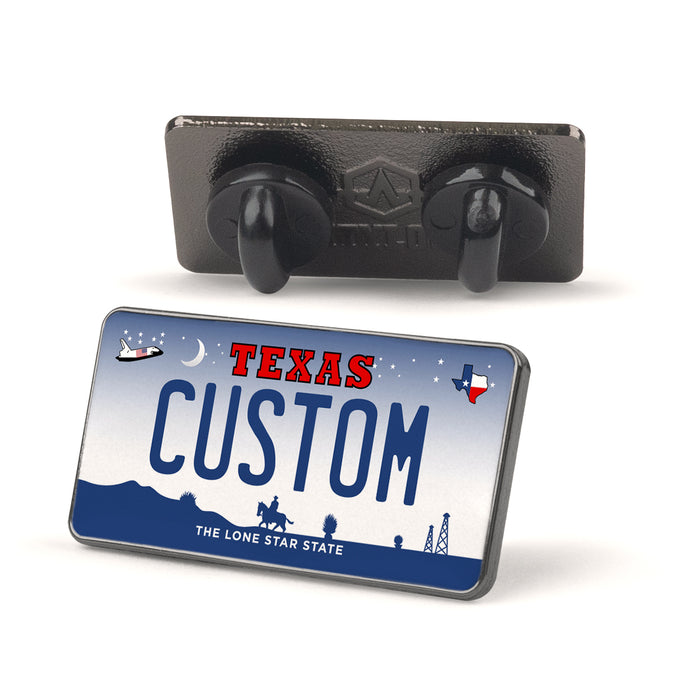 Texas License Plate Enamel Pin