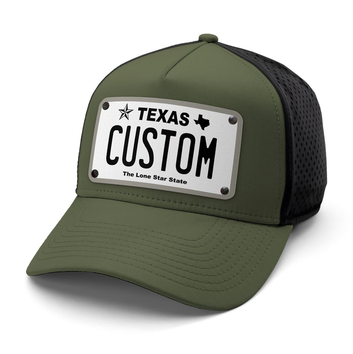 Texas White Plate Hat