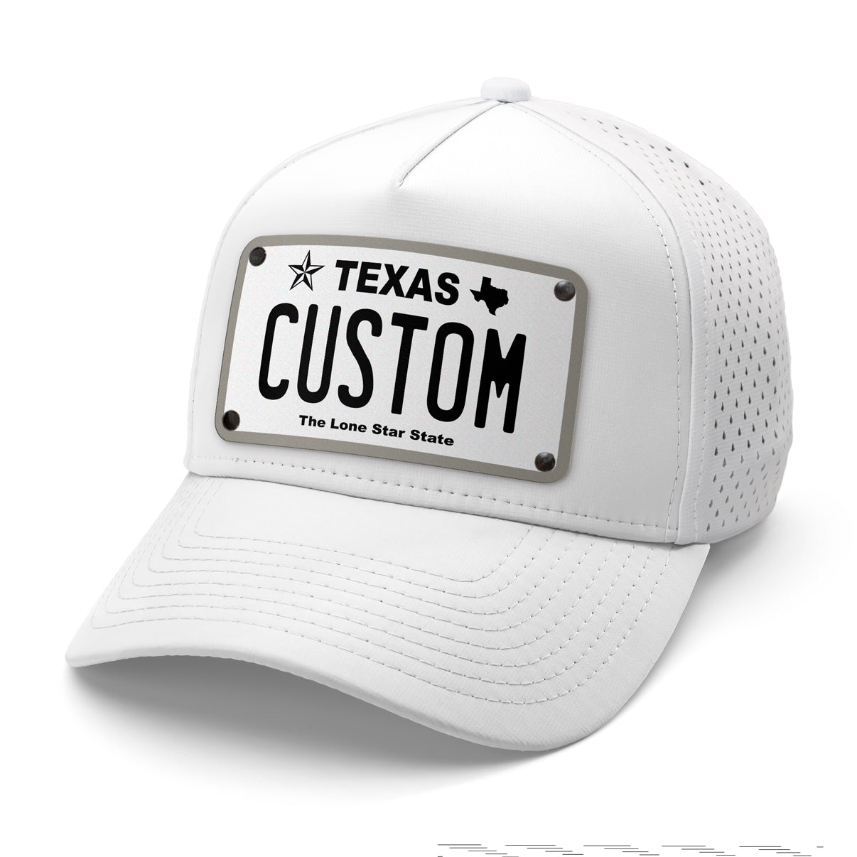 Texas White Plate Hat