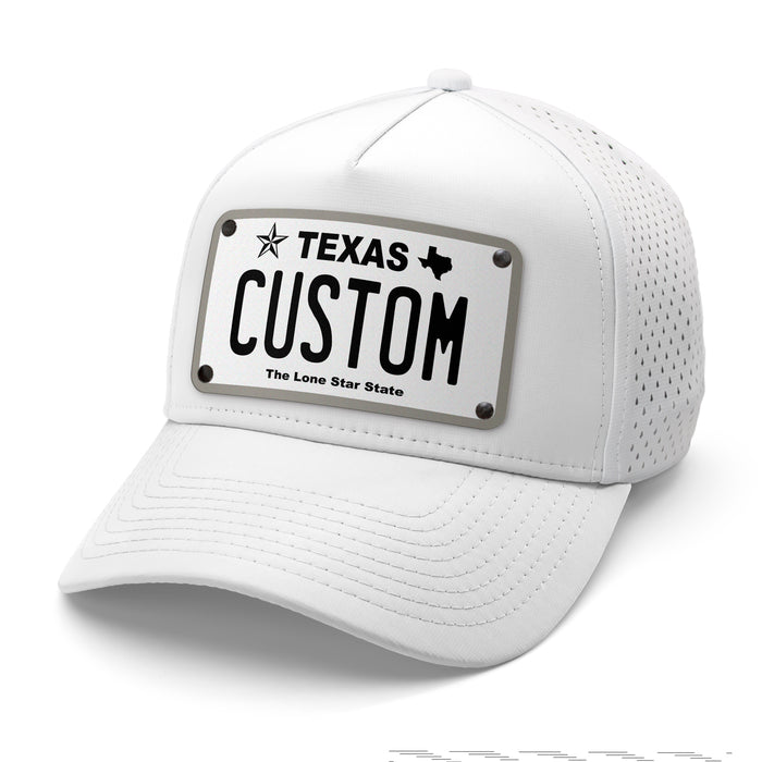 Texas White Plate Hat