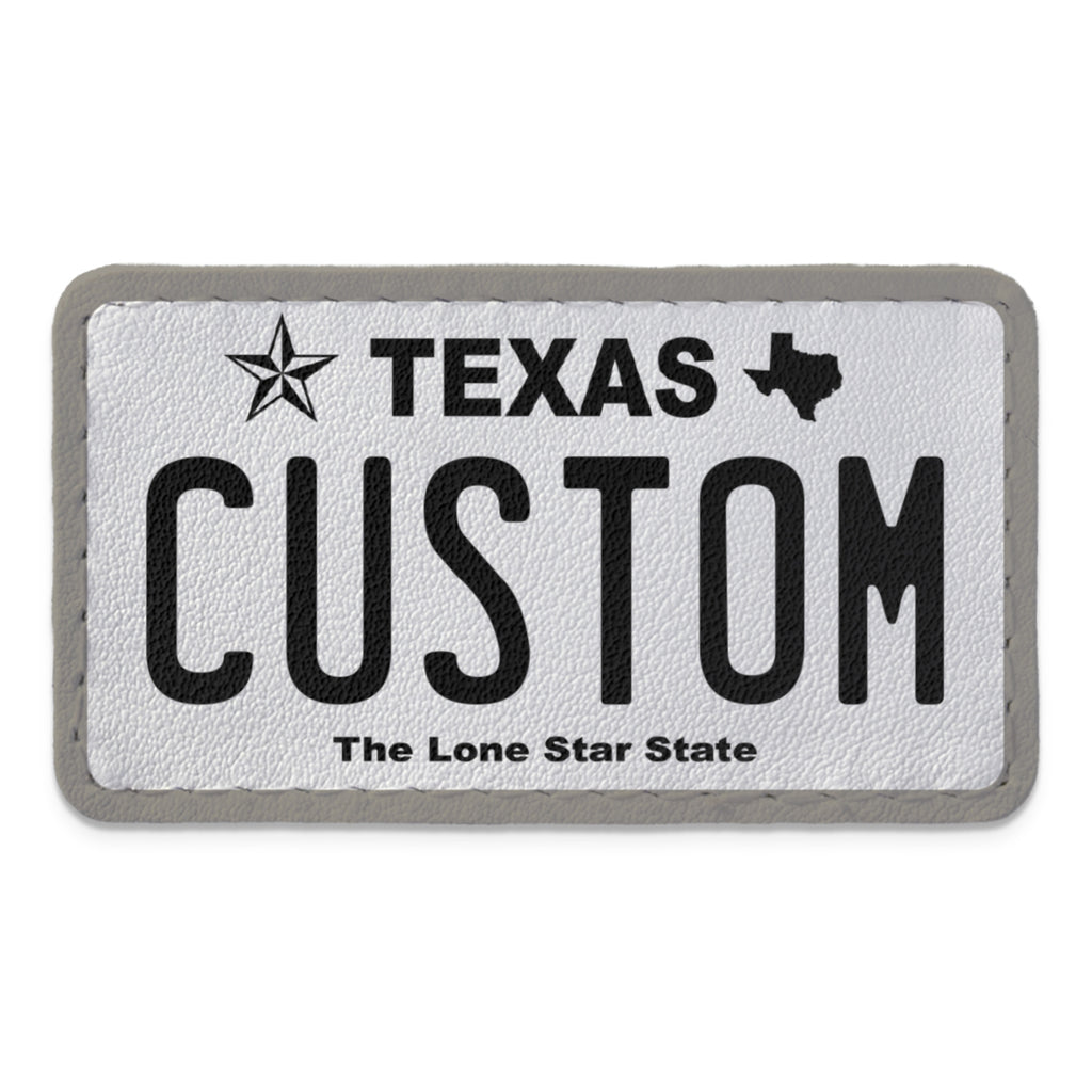 Swap Patch Texas White License Plate