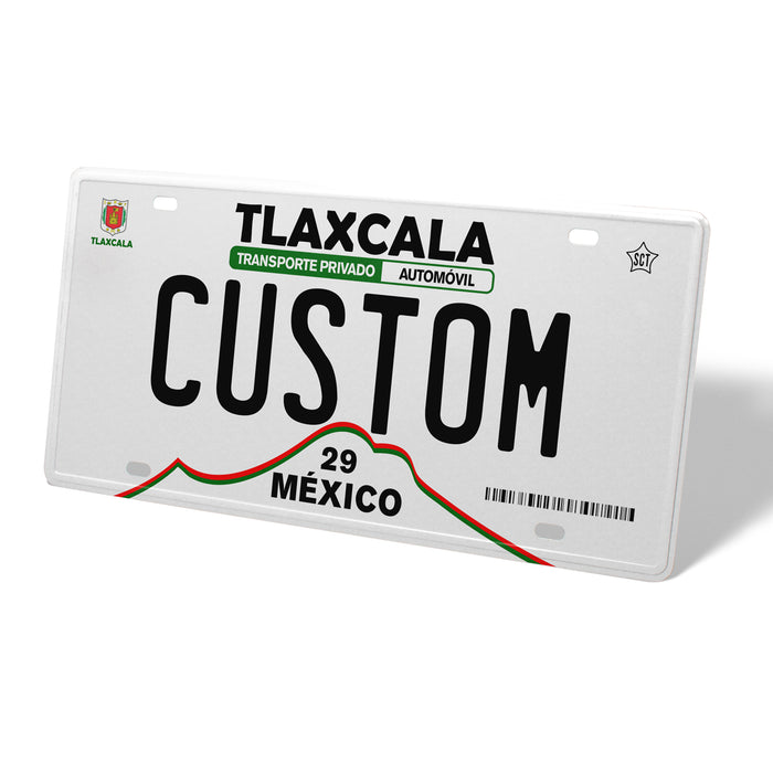 Tlaxcala Metal License Plate