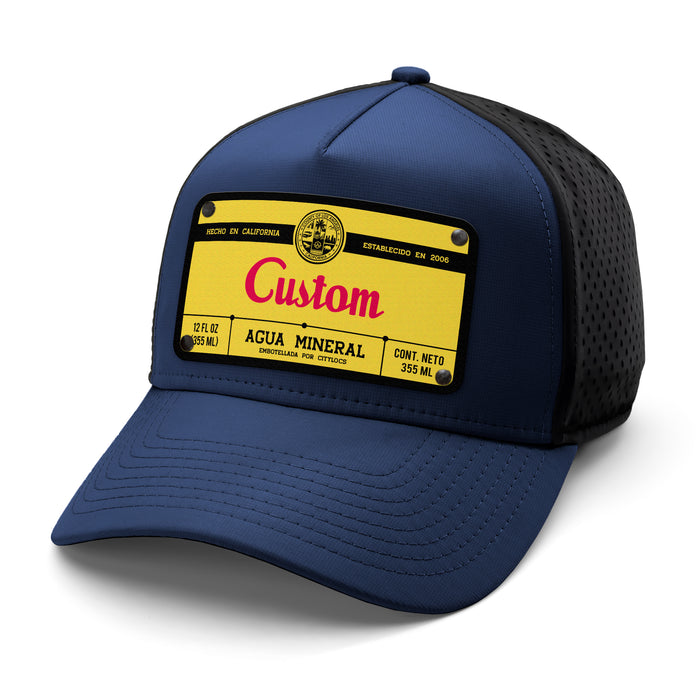 Small Top Beverage Label Custom Hat