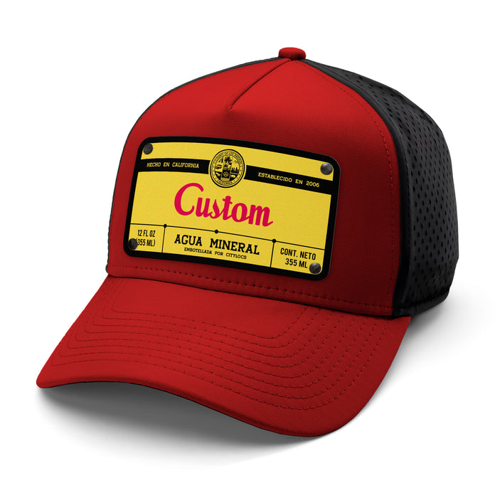 Small Top Beverage Label Custom Hat