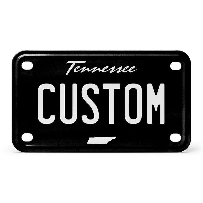 Tennessee Mini Blackout Metal License Plate