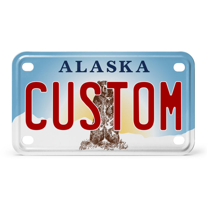 Alaska 2023 Mini Metal License Plate