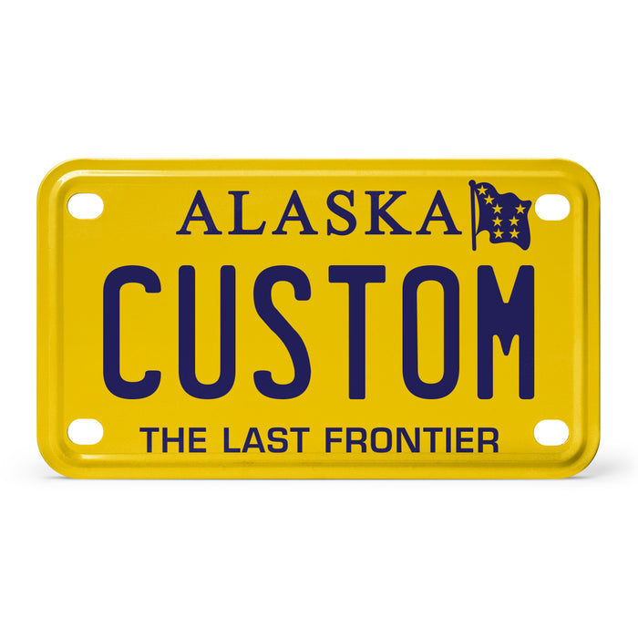 Alaska Mini Metal License Plate
