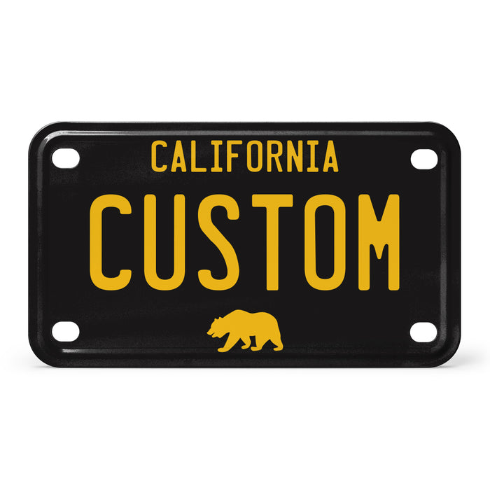 California 60s Mini Metal License Plate