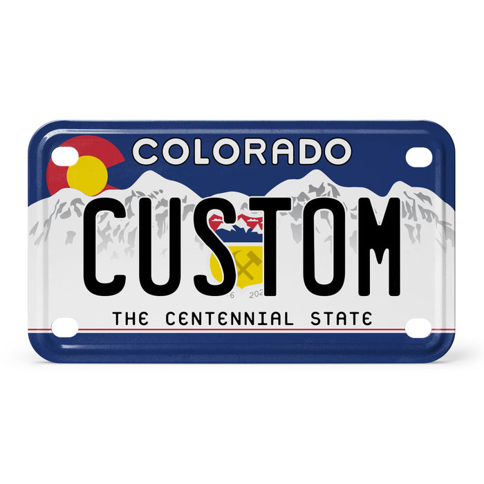 Colorado 2024 Mini Metal License Plate