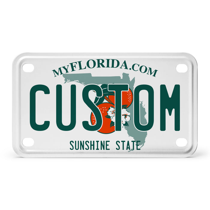 Florida Mini Metal License Plate