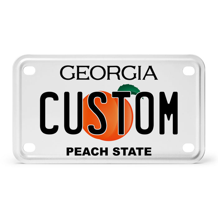 Georgia Mini Metal License Plate