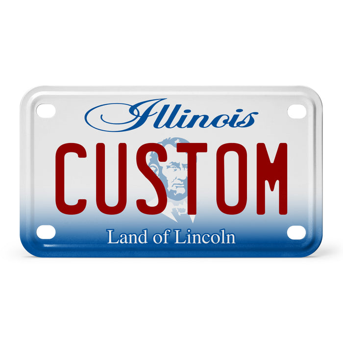Illinois Mini Metal License Plate