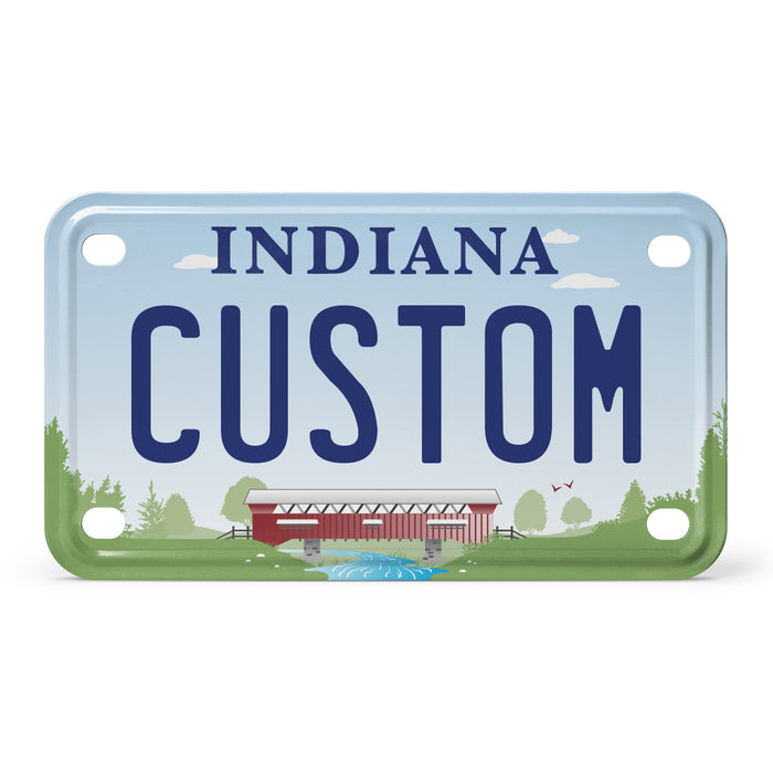 Indiana 2021 Mini Metal License Plate