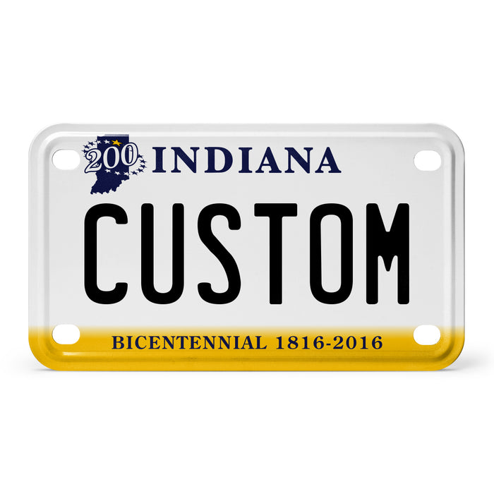 Indiana Mini Metal License Plate