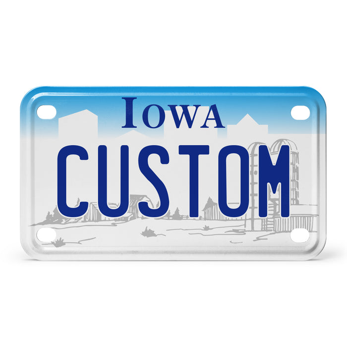 Iowa Mini Metal License Plate