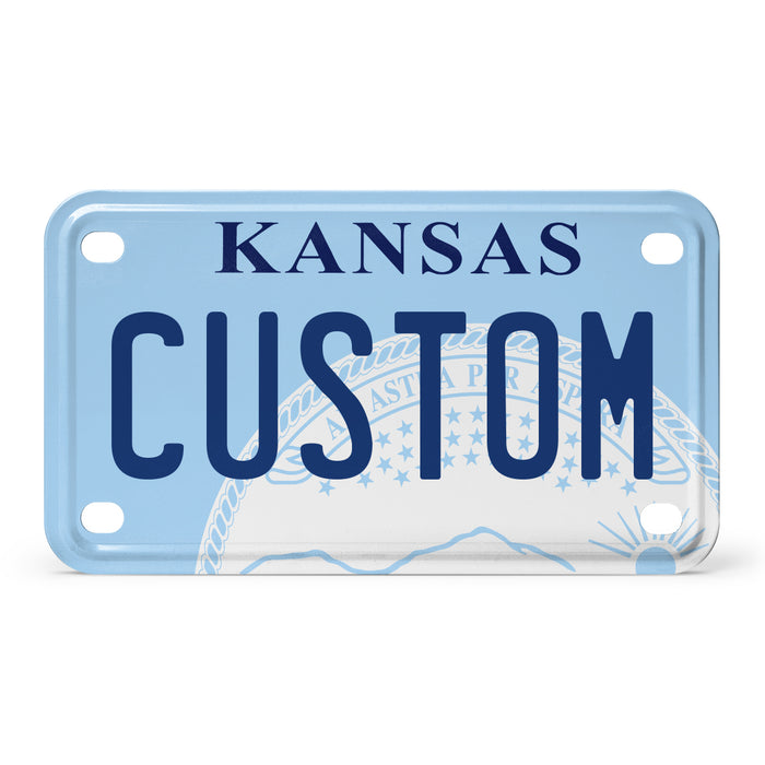 Kansas Mini Metal License Plate