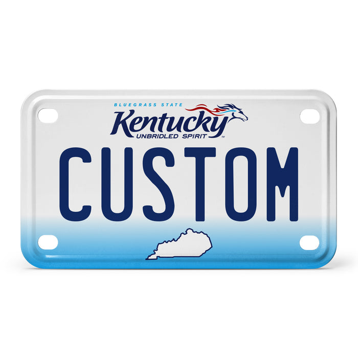 Kentucky Mini Metal License Plate