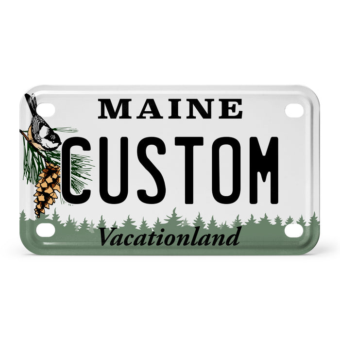 Maine Mini Metal License Plate