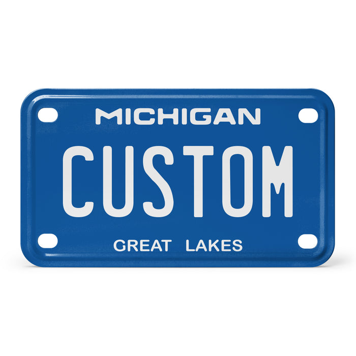 Michigan Mini Metal License Plate