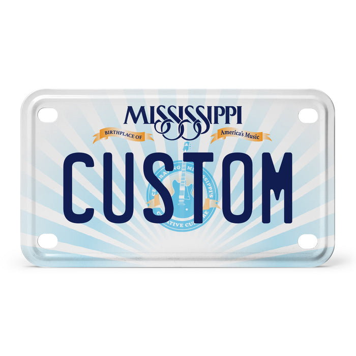 Mississippi Mini Metal License Plate
