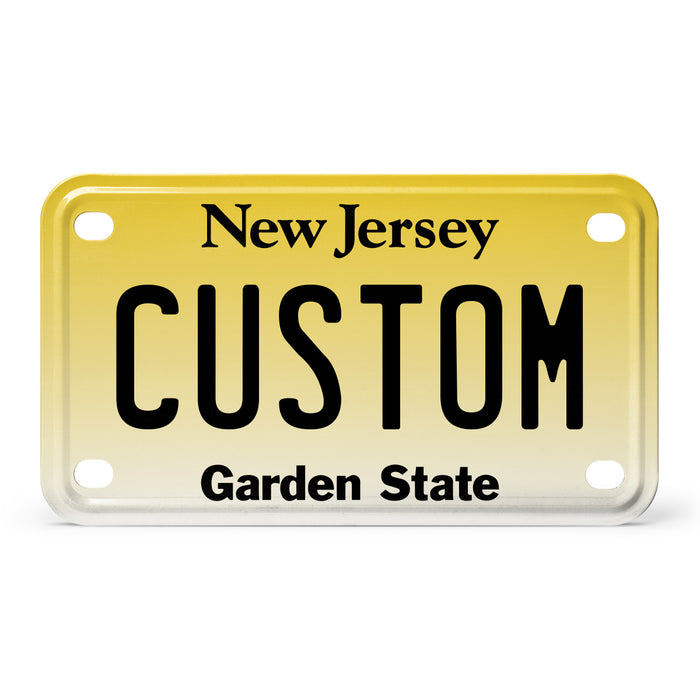 New Jersey Mini Metal License Plate
