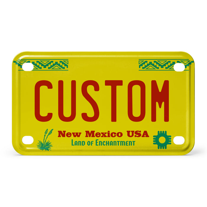 New Mexico YG Mini Metal License Plate