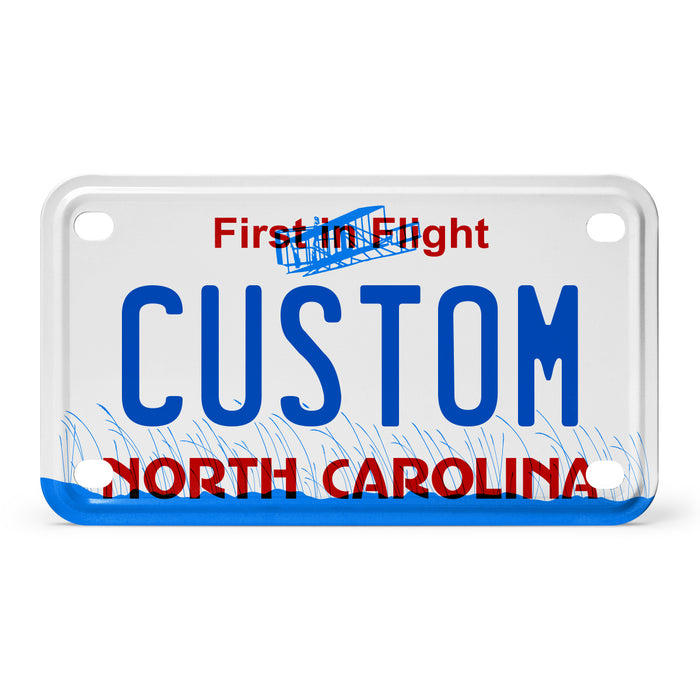 North Carolina Mini Metal License Plate