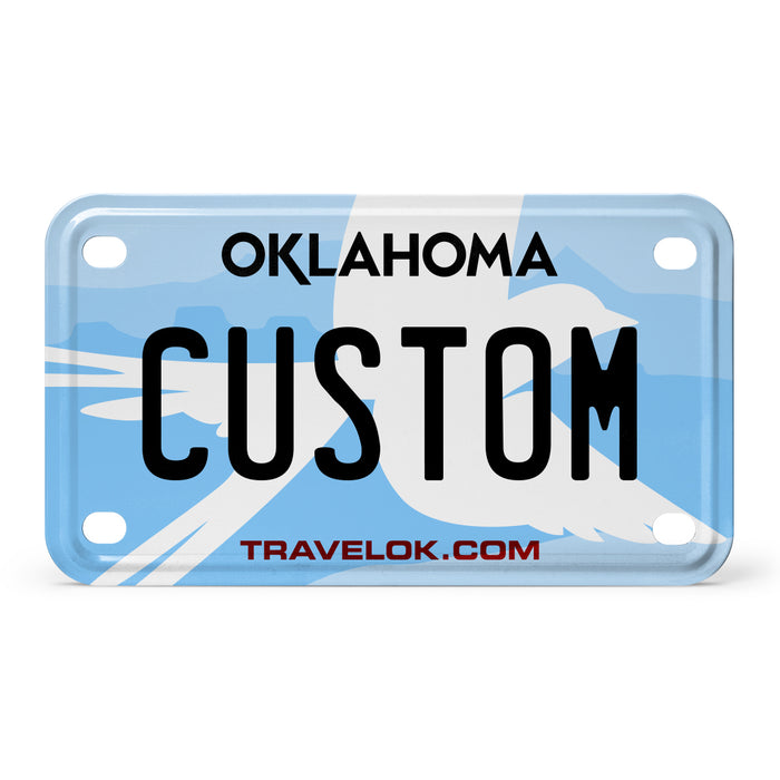 Oklahoma Mini Metal License Plate