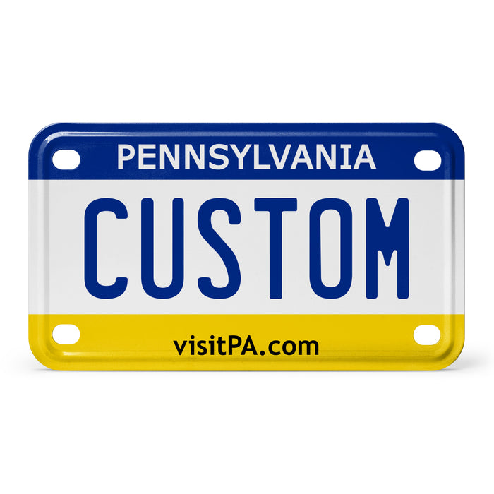 Pennsylvania Mini Metal License Plate
