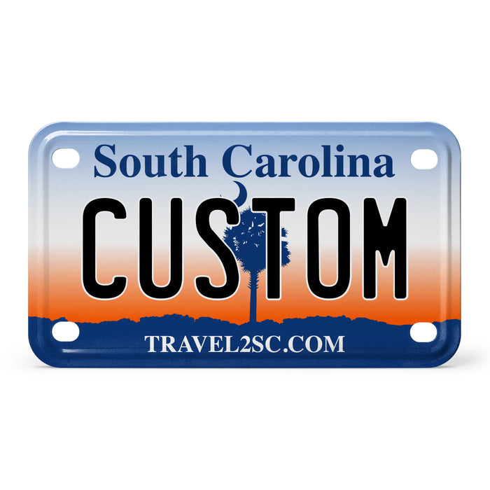 South Carolina Mini Metal License Plate