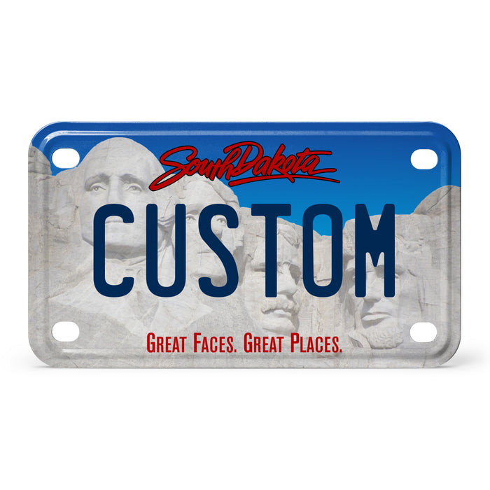 South Dakota Mini Metal License Plate