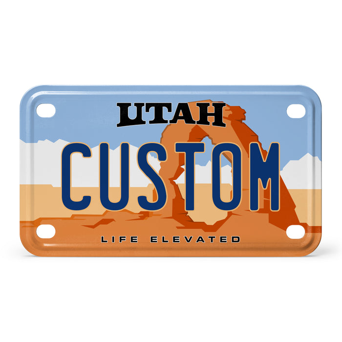 Utah Mini Metal License Plate