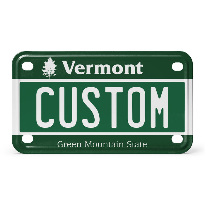 Vermont Mini Metal License Plate