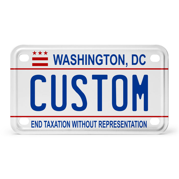 Washington DC Mini Metal License Plate