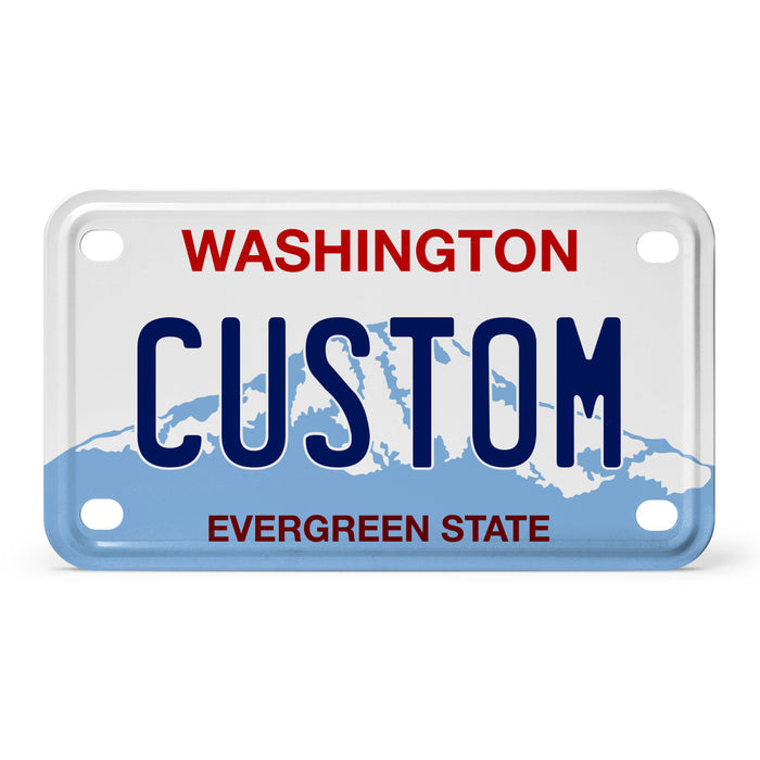 Washington Mini Metal License Plate