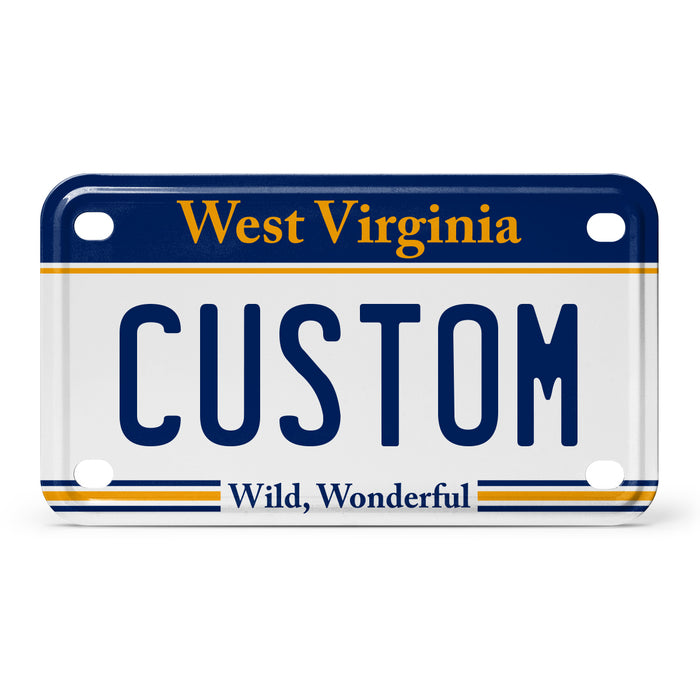 West Virginia Mini Metal License Plate