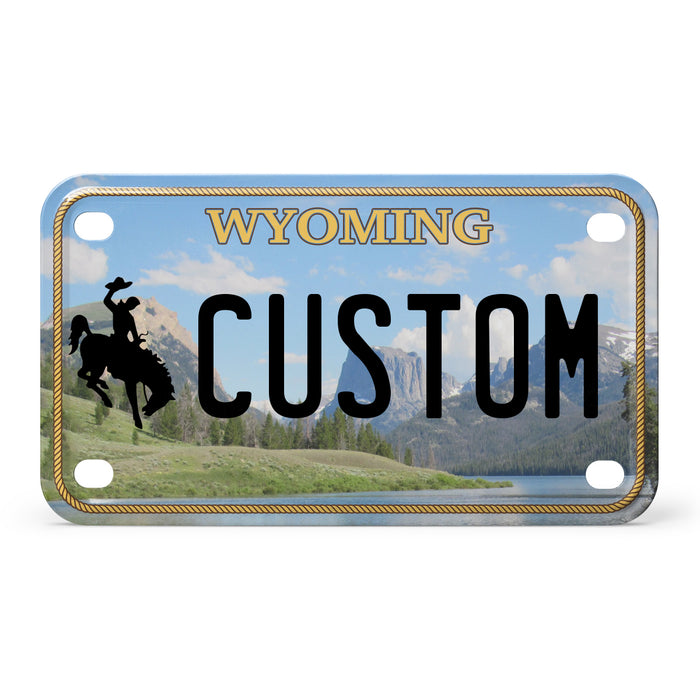 Wyoming Mini Metal License Plate