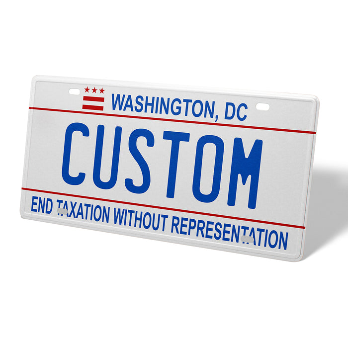 Washington DC Metal License Plate