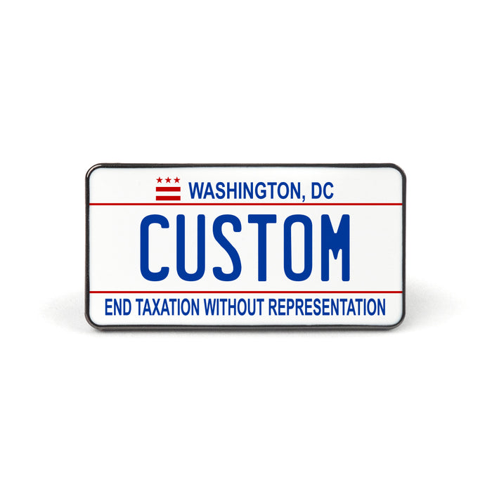 Washington DC License Plate Enamel Pin