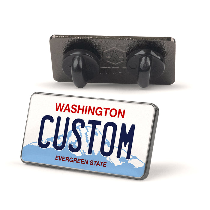 Washington License Plate Enamel Pin